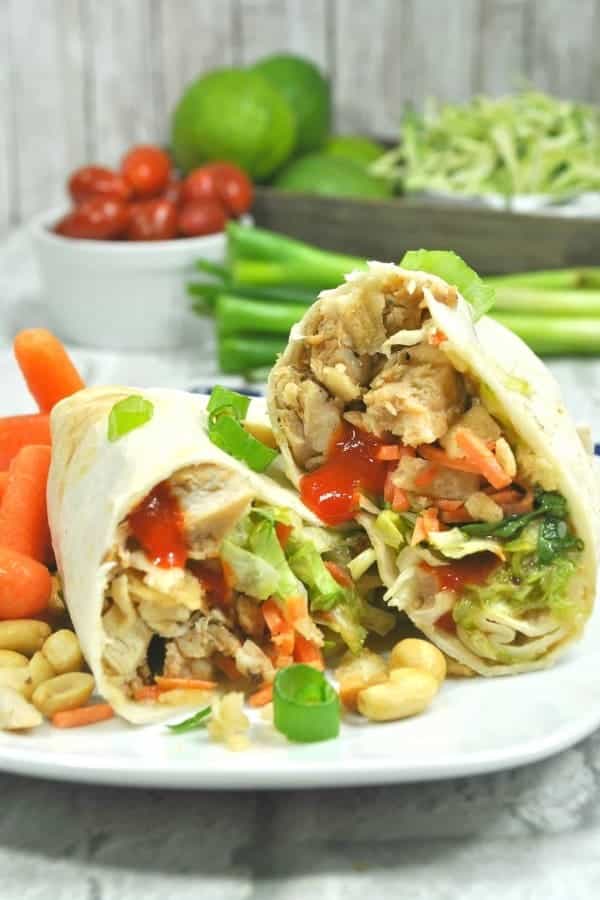 WEIGHT WATCHERS THAI CHICKEN WRAPS