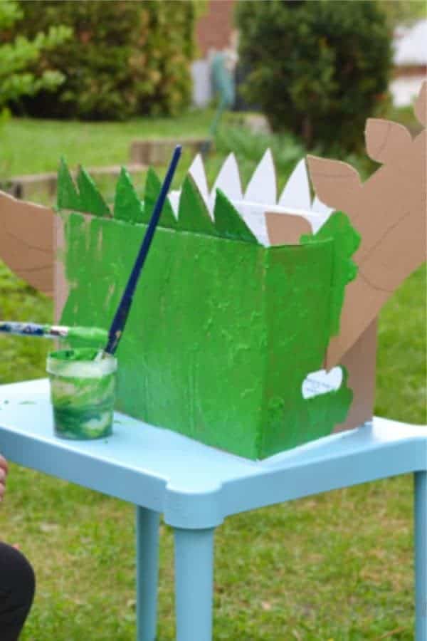 Cardboard Box Dinosaur