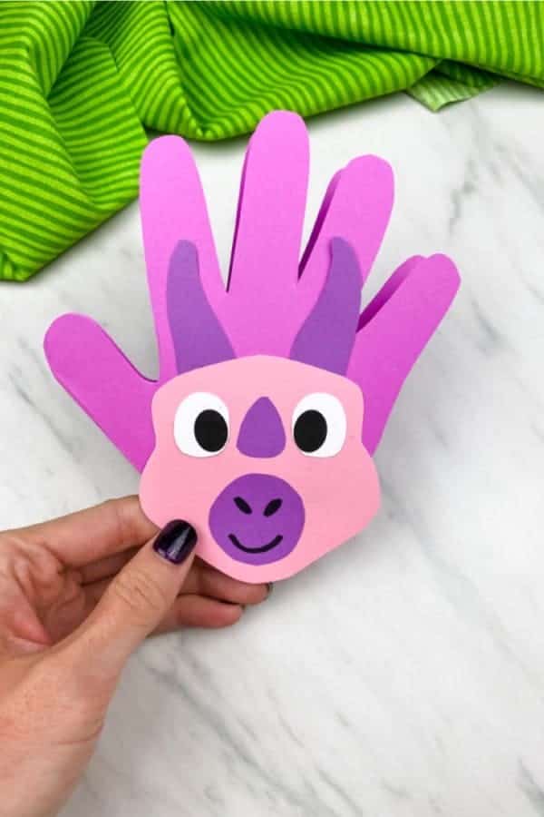 Handprint Dinosaur Card Craft