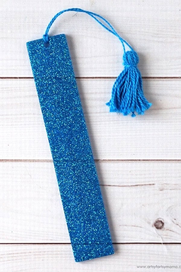 Glittered Resin Bookmark