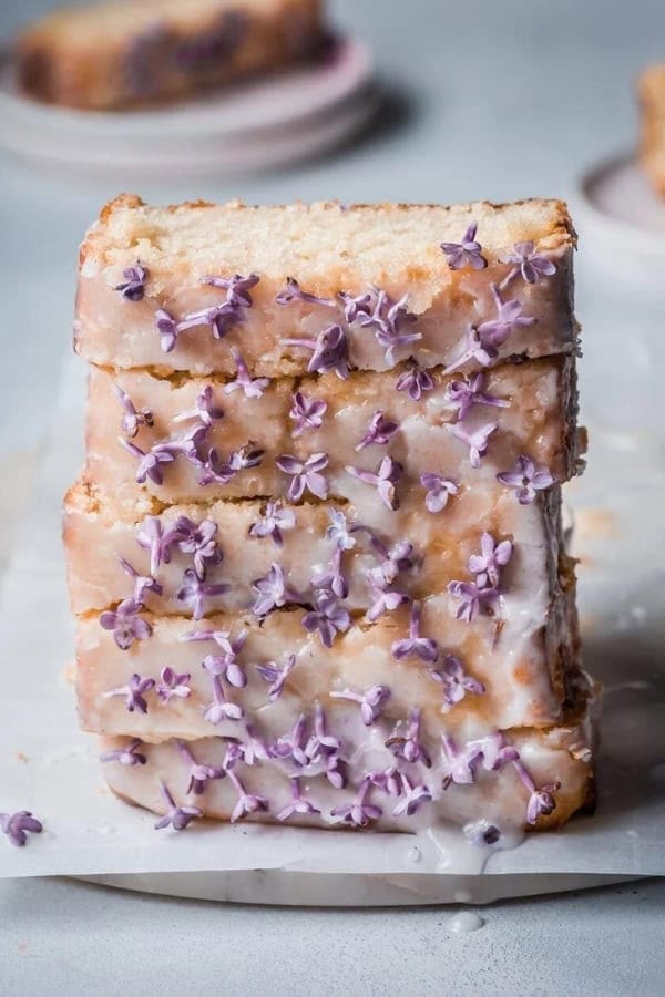 VEGAN LILAC LEMON CAKE