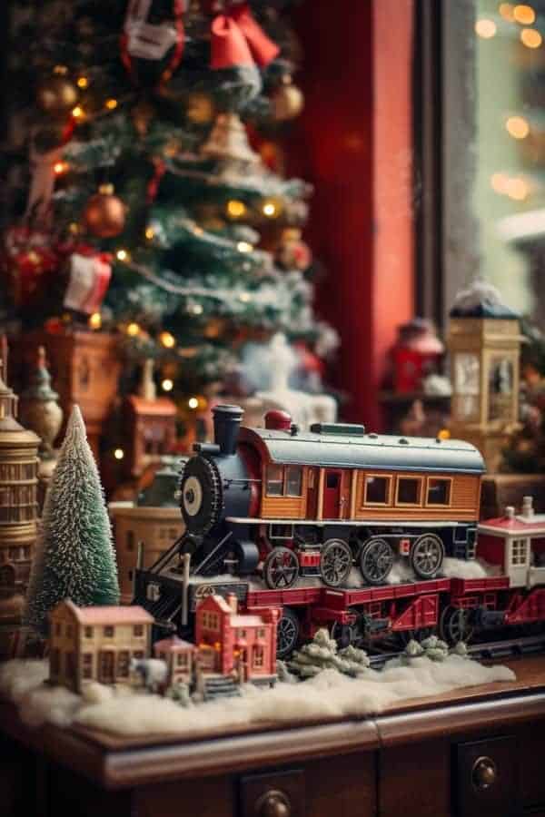 OLD TOY TRAIN SET