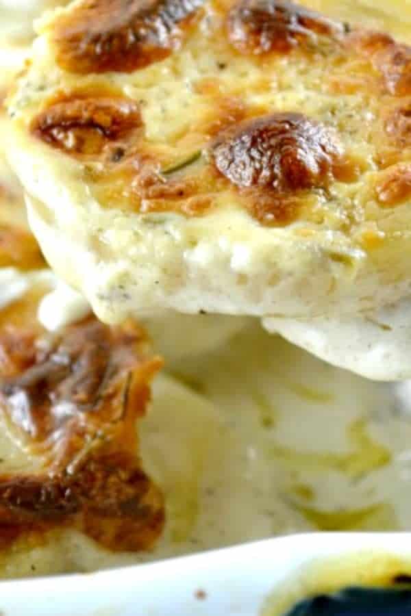 BOURSIN CHEESE SCALLOPED POTATOES