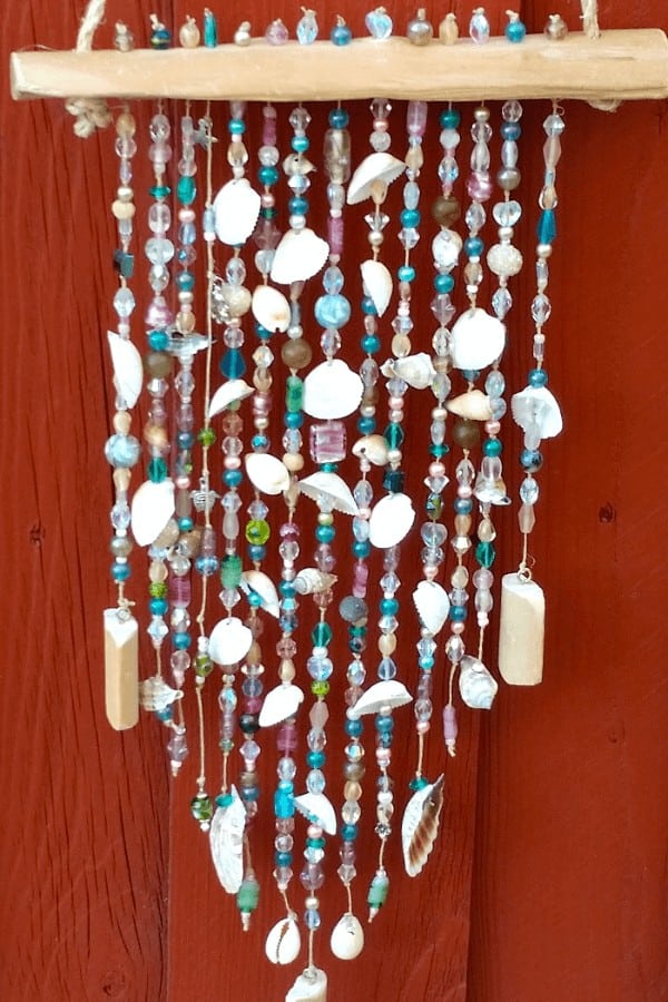 Summer Beach Bead & Shell Mobile