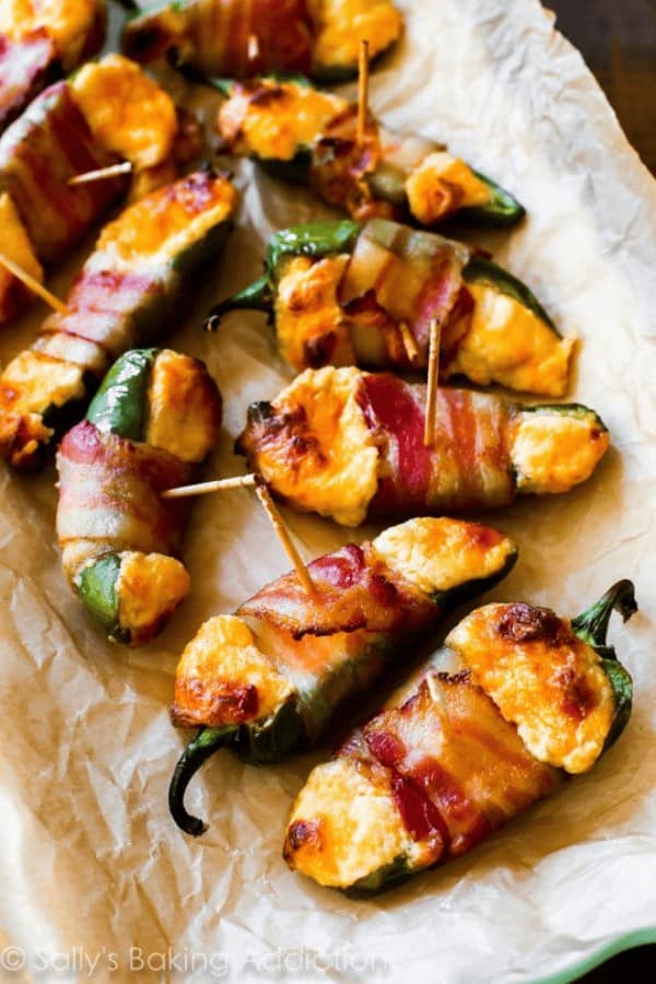 Bacon Wrapped Cheesy Stuffed Jalapeños