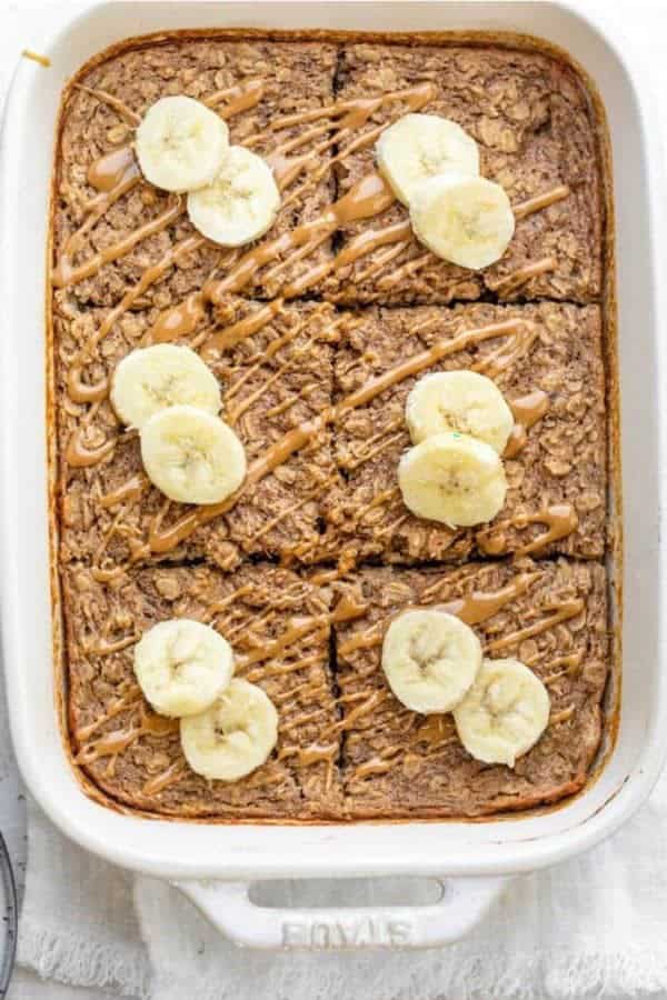 Peanut Butter Banana Baked Oatmeal