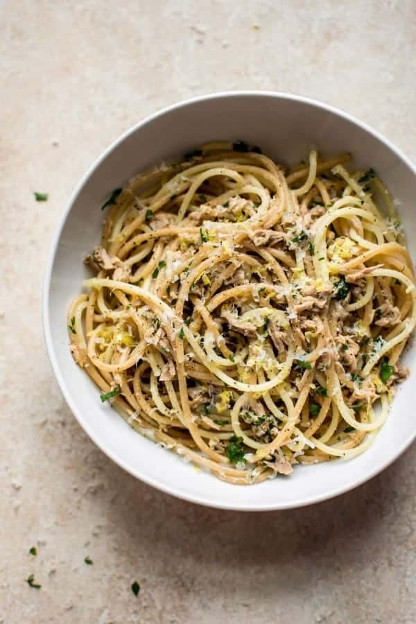 EASY CANNED TUNA PASTA