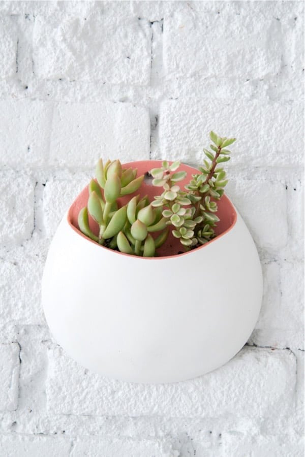 Make Your Own Hanging Clay Planters