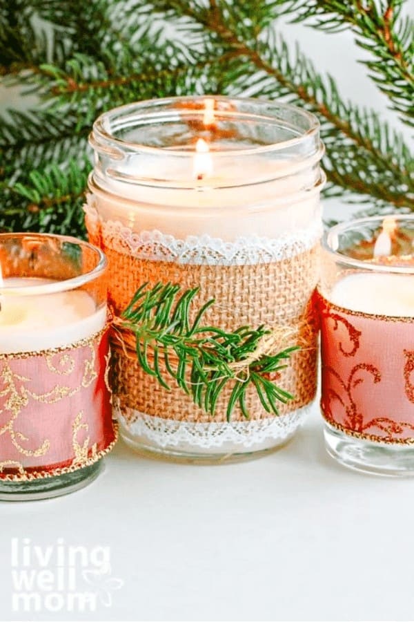 DIY Jelly Jar Candles