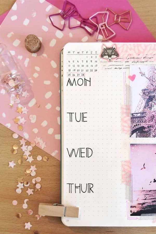 Weekly Spread With Pictures