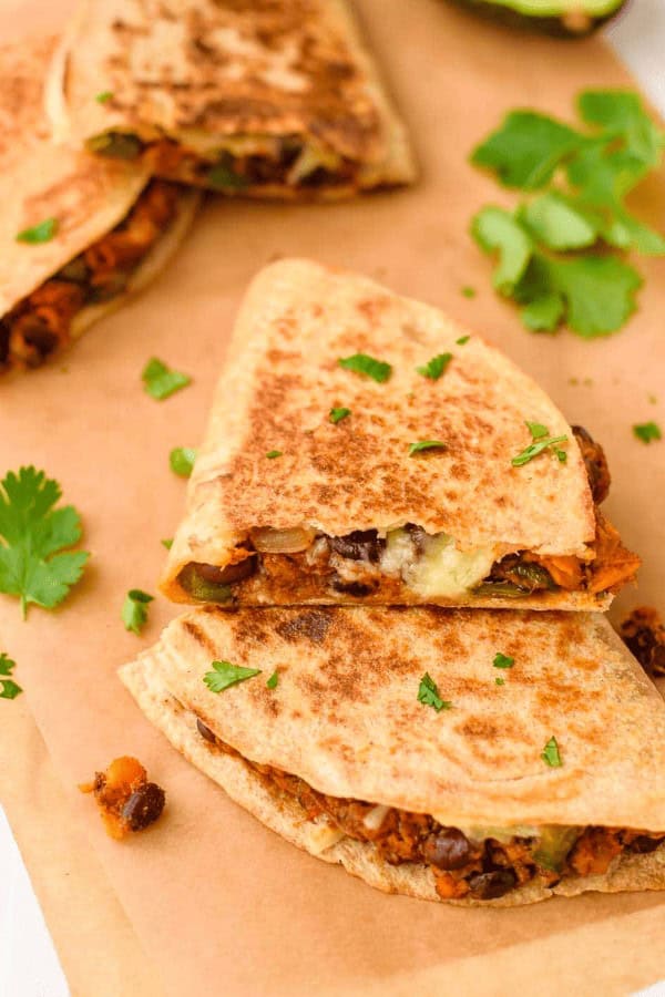 Sweet Potato Black Bean Quesadillas