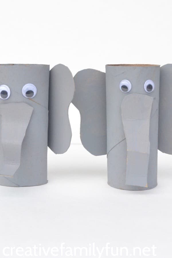 Cardboard Tube Elephant Craft