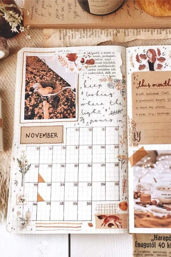 November Monthly Spread