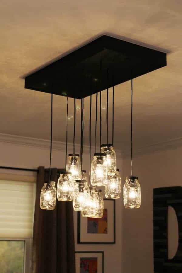 MASON JAR CHANDELIER