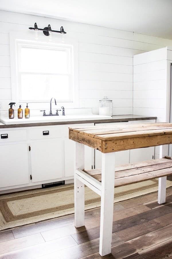 Farmhouse DIY Kitchen Island