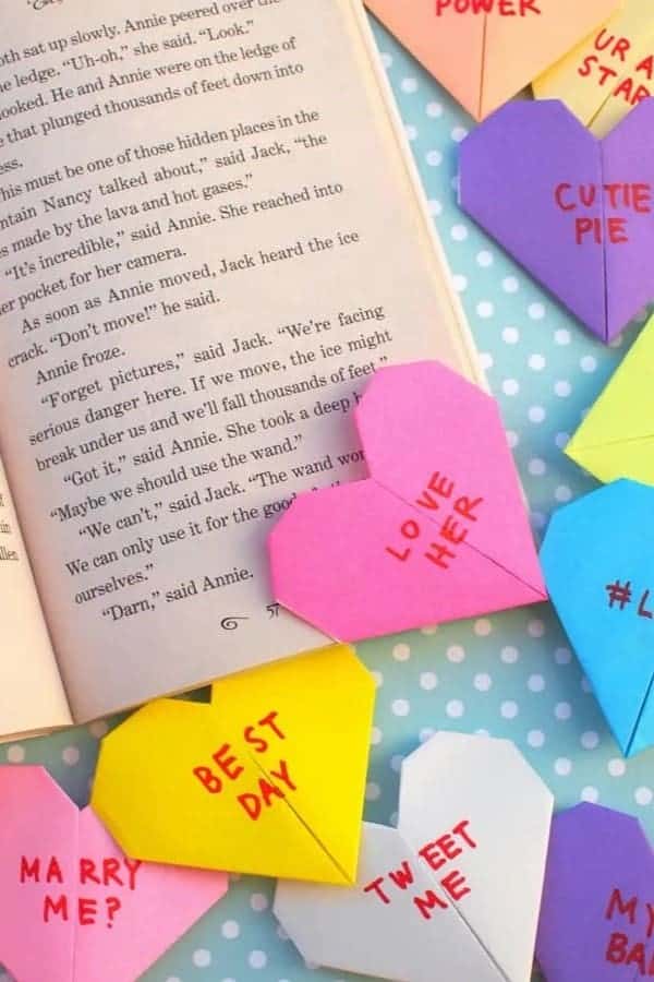 Heart Bookmark To Make For Valentines Day