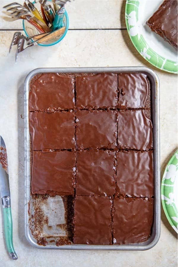 Texas Chocolate Quarter Sheet Cake