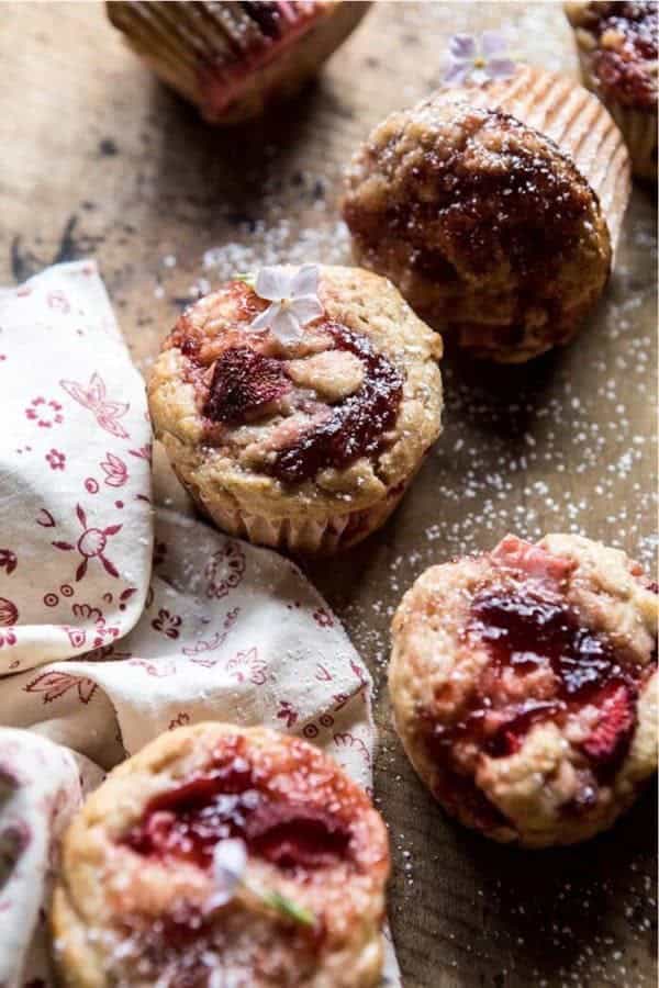 Honey Strawberry Muffins