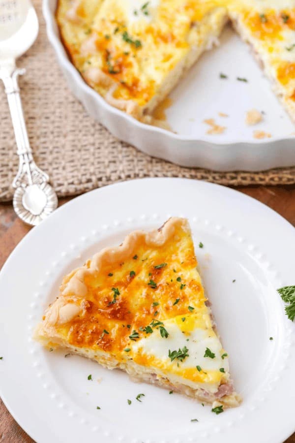 Velveeta Cheese and Ham Quiche