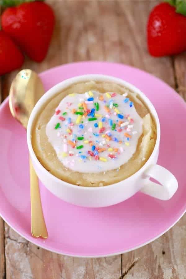 Microwave Strawberry Pop Tart in a Mug