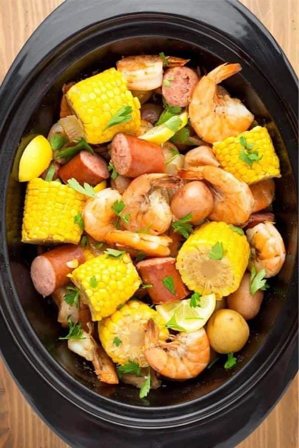 Slow Cooker Shrimp Boil