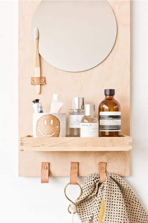 Modern DIY Bathroom Organizer