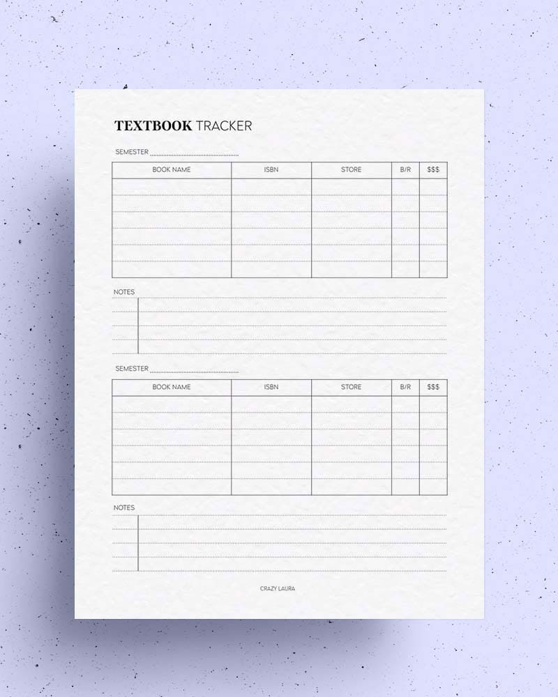 Textbook Tracker