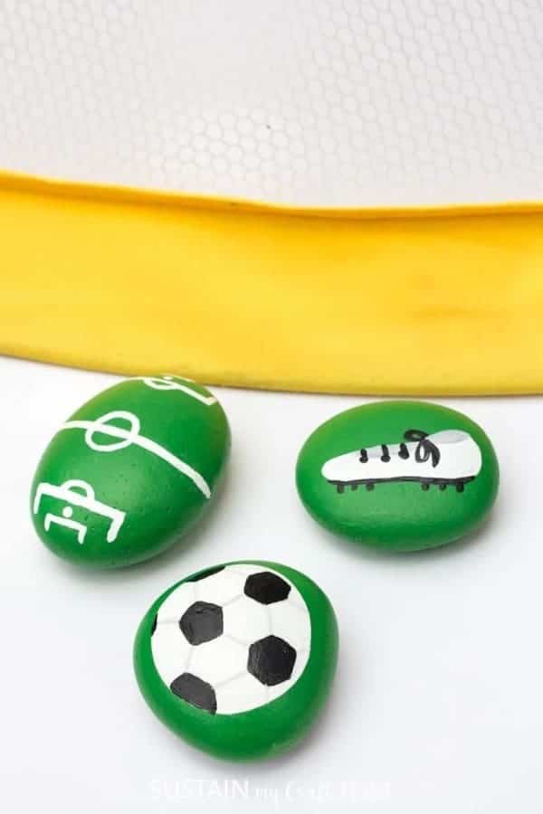 PAINTED SOCCER ROCKS