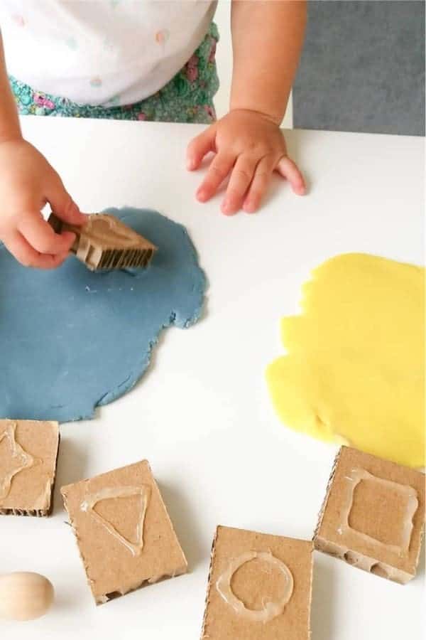 Hot Glue Cardboard Stamp Activity