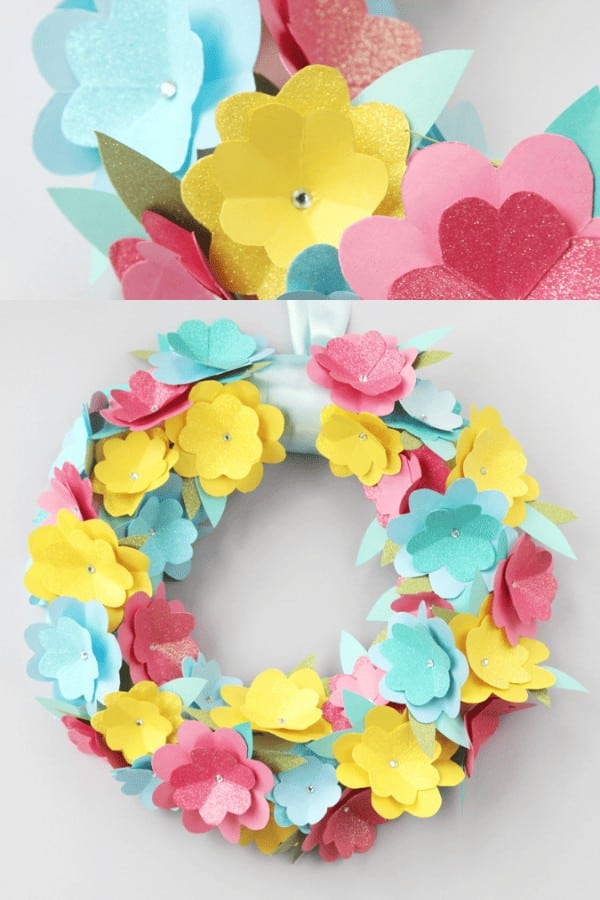 Paper Flower Wreath