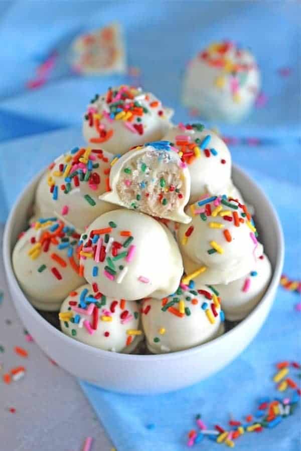 No-Bake Cake Batter Truffles