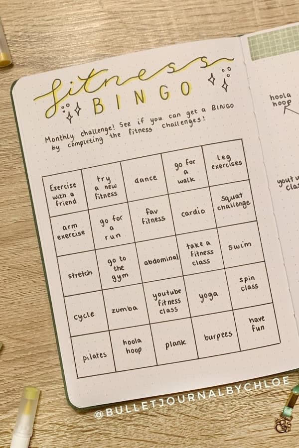 FITNESS BINGO