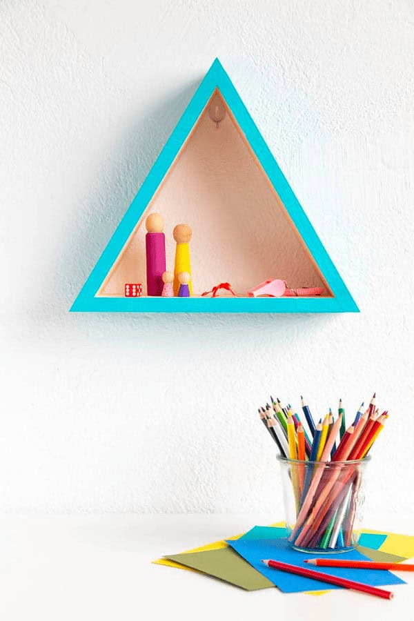 Painted Wood Shelf (With Paint Pens!)