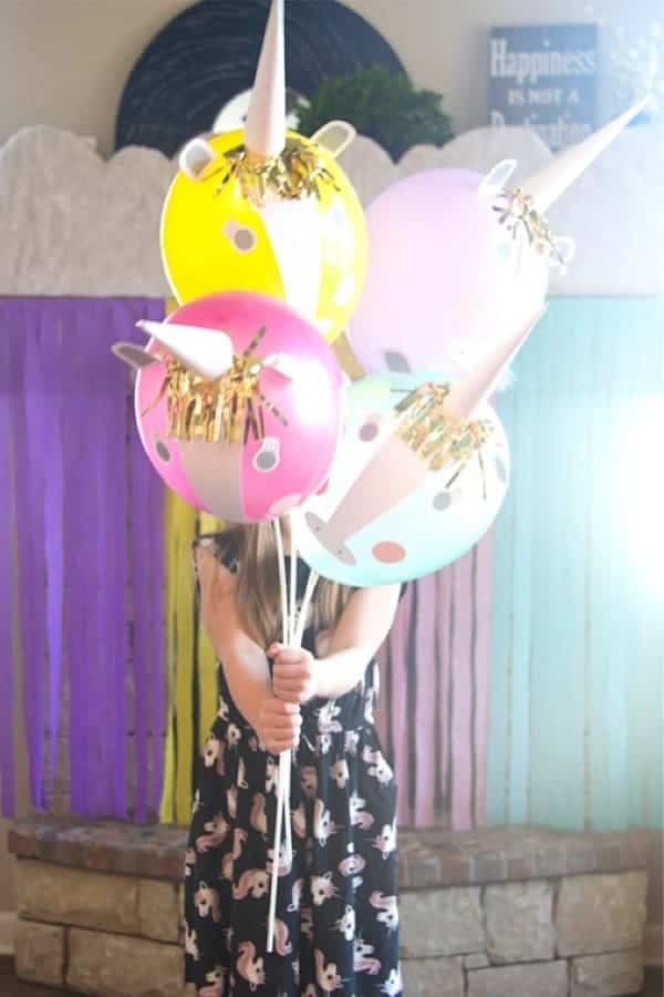 DIY Unicorn Party Balloons