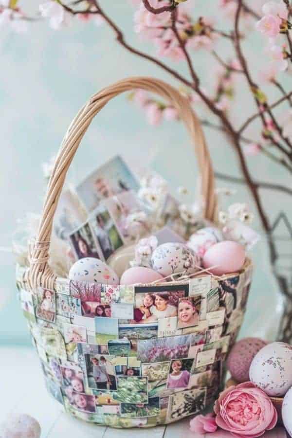 DECOUPAGE PHOTO BASKET