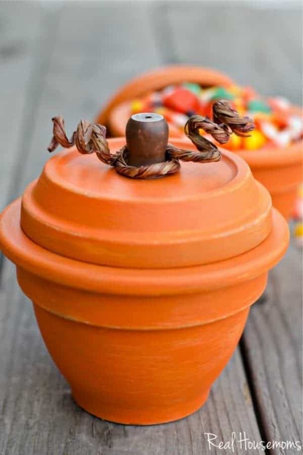 DIY Pumpkin Terracotta Pots