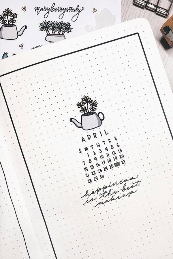 Minimalist April Cover