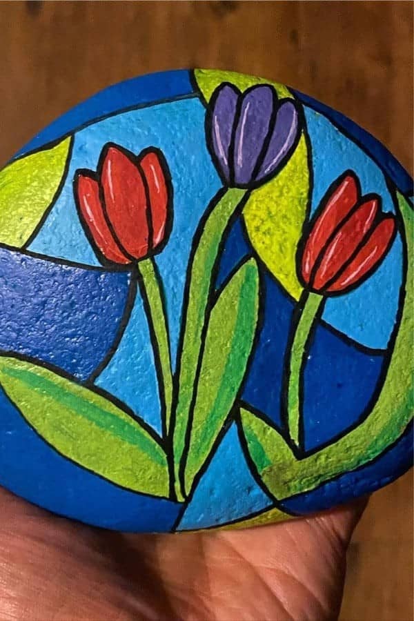 Tulip Painted Stone Inspiration