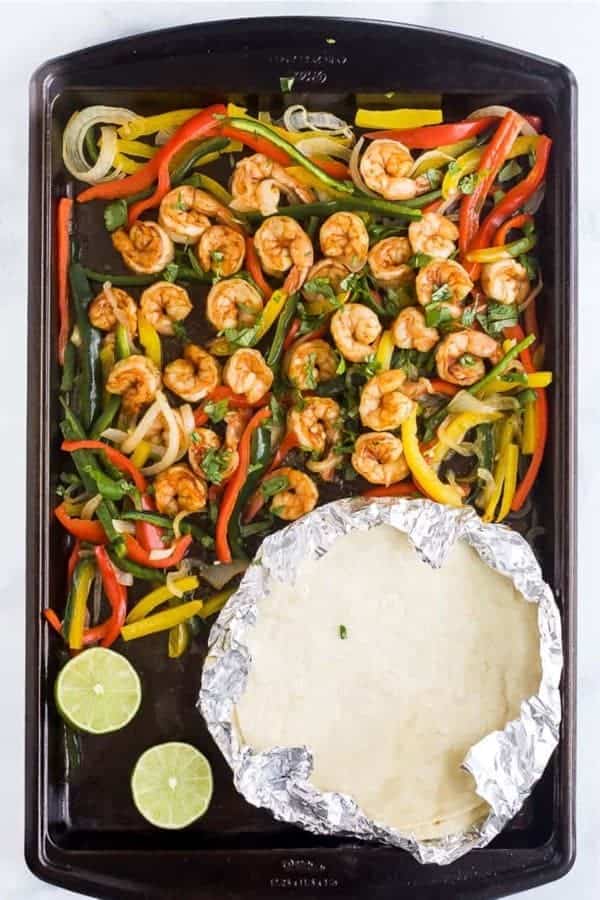 Easy Sheet Pan Shrimp Fajita Recipe