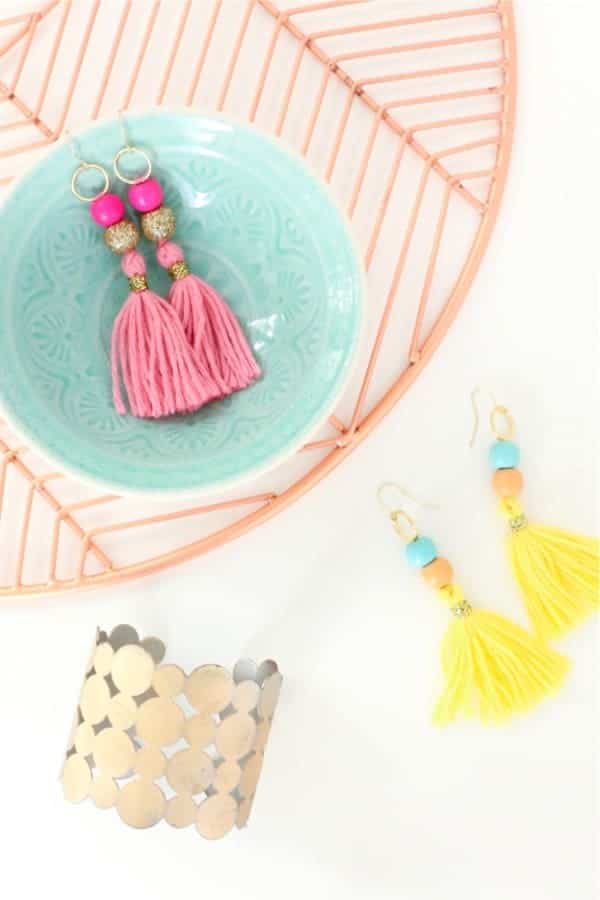 Simple To Make Tassel Earring