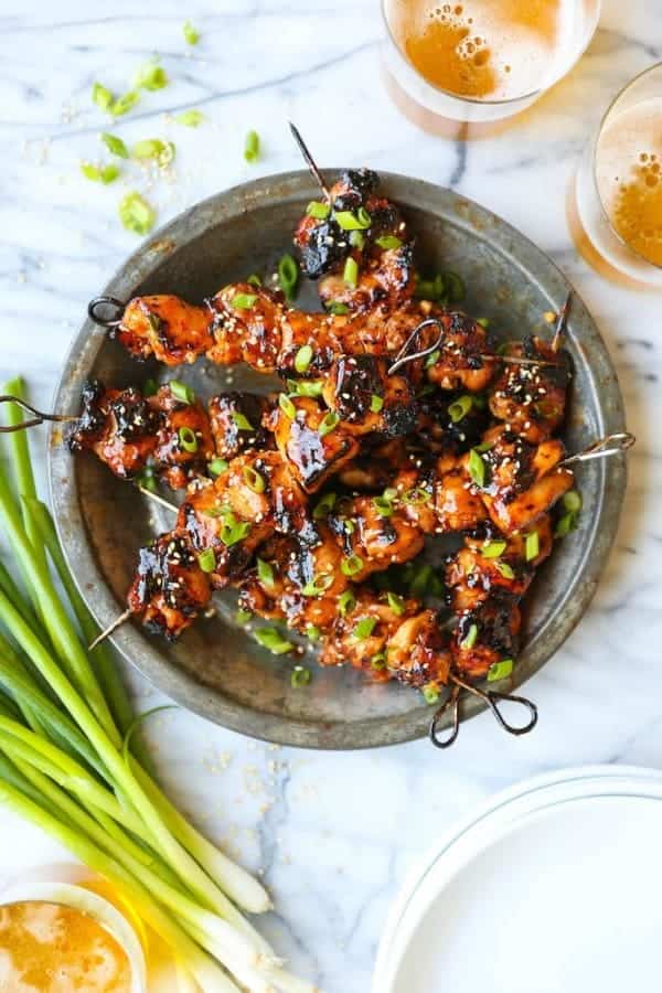 HONEY GARLIC ASIAN CHICKEN KABOBS