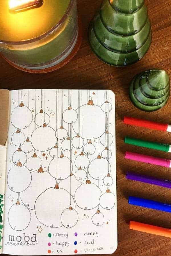 CHRISTMAS ORNAMENTS MOOD TRACKER