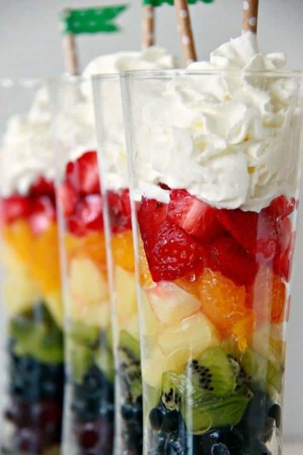 RAINBOW FRUIT SALAD PARFAITS