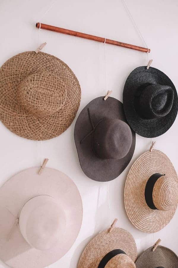 DIY HAT RACK