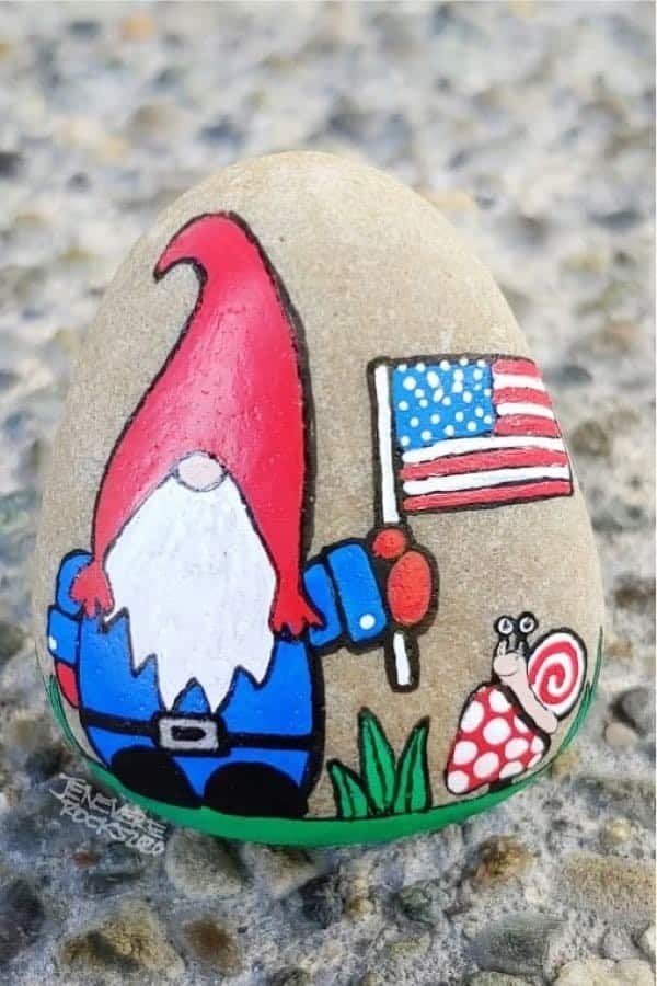 4th Of July Rock Painting Inspiration