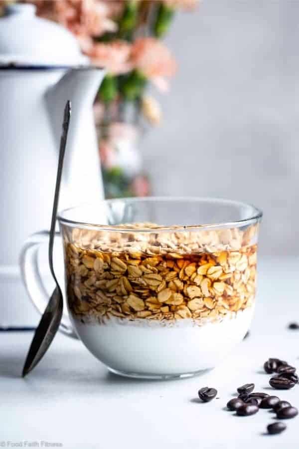 Latte Oats with Greek Yogurt