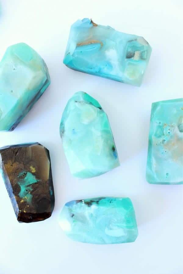 DIY Gemstone Soap