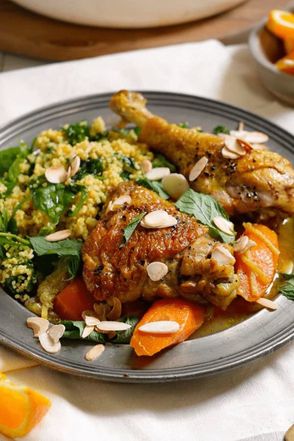 Spiced Chicken & Rhubarb Tagine