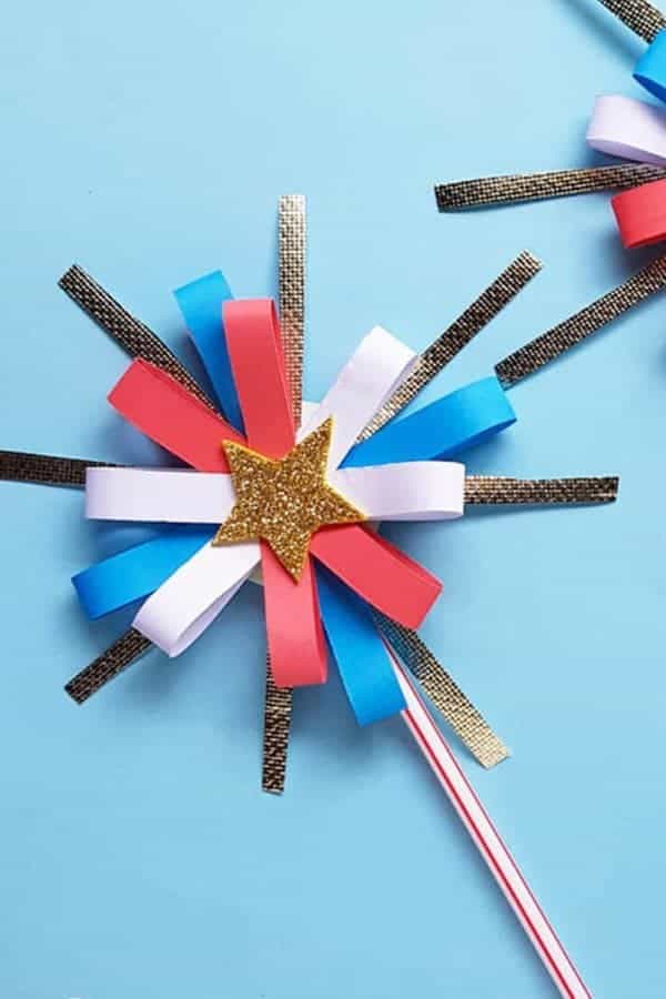 DIY July 4th Paper Fireworks