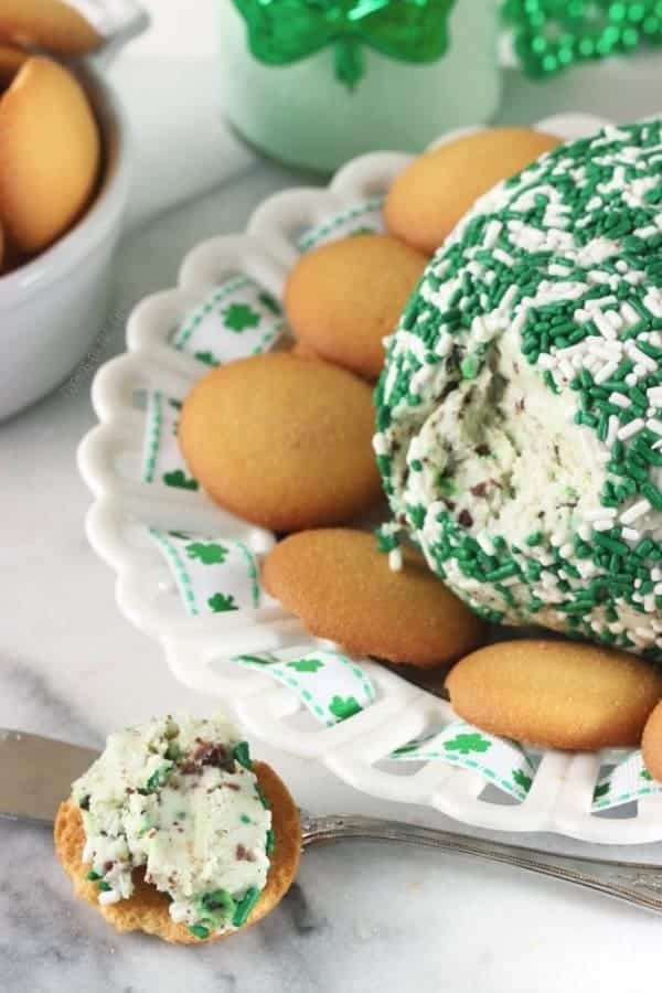 MINTY SHAMROCK CHEESEBALL